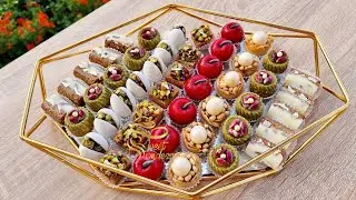 بمقادير مضبوطة عملت طبق حلويات تونسية فاخر من الآخر  / tunisien delighted sweets