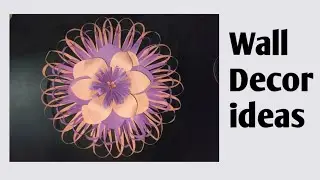 Wall decor ideas | DIY beautiful wall hanging | paper craft | Wall decoration with paper flower