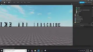 How to make a 3d text under a minute (roblox studio)