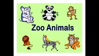 ZOO ANIMALS, NUMBERS, RHYMING WORDS REVIEW.