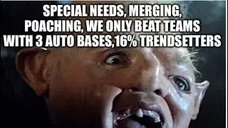 Statik’s failed merger from Infinity War, tier 1 of special needs, 13 % Trendsetter 🤣, War Kingdom.