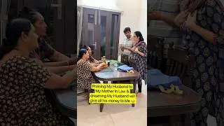 My Mother in law reaction when I talk about my Husband 😭😭 #vijayandvaishu #funny #comedy