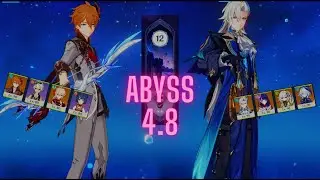 F2P-ish C0 Neuvillette Hyperbloom & C0 Childe International - Spiral Abyss 4.8