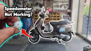 Is your motorcycle speedometer not working? Speedometer Measuring Gear Replacement - Vespa 125