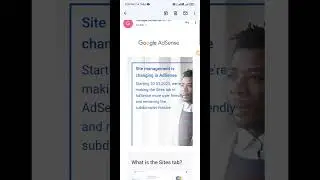 Site management in AdSense is changing 