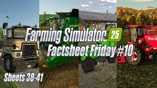 International, John Deere, Sennebogen & More! | Farming Simulator 25 Fact Sheet Friday 10