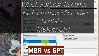 How to check which partition scheme use for Windows10 installation MBR or GPT| MBR vs GPT | Rufus