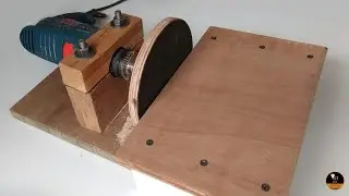 Drill powered Disc sander | DIY Homemade sanding machine
