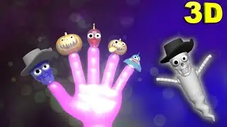 Семья пальчиков привидений 3D | Хеллоуин | Ghosts Finger Family 3D in Russian