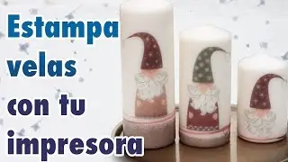 Cómo estampar velas con cualquier dibujo para ocasiones especiales
