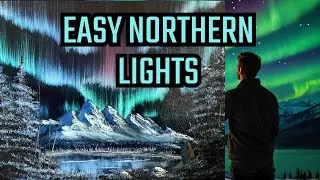 You Won't Believe How EASY Northern Lights Oil Painting Can Be!