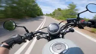 Honda Rebel 500 // POV ASMR // Brutal Sound // Shorty GP