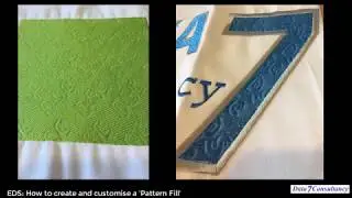 How to create and customize an embroidery design Pattern Fill Stitches