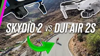 DJI Mavic Air 2S vs Skydio 2 for Road Biking! Can ActiveTrack 4.0 keep up?