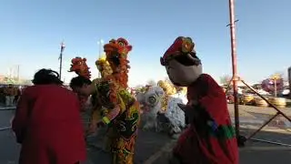 Firecrackers and lion dancers - Lunar New Year