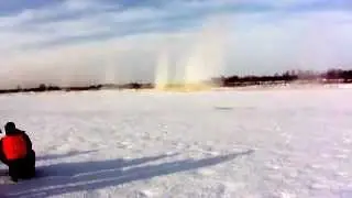 Взрыв льда на Томи