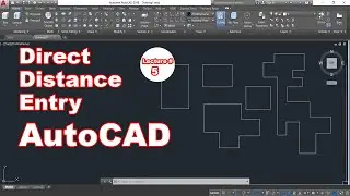 Direct Distance Entry in AutoCAD || Line drawing methods in AutoCAD