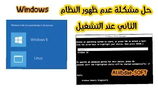 حل مشكلة عدم ظهور النظامين عند تشغيل الحاسوب