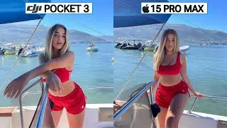 Dji Pocket 3 VS iPhone 15 pro Max Camera Test Comparison Unbelievable Result 🔥🔥🔥