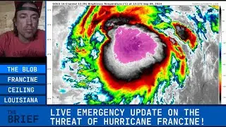 LIVE UPDATE ON THE THREAT OF A CAT 2+HURRICANE  FRANCINE TO LOUSIANA!