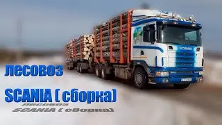 Лесовоз scania ✅(сборка) / scania timber carrier (assembly) 