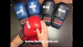 Боксерские перчатки Red Hawk кожзам - интернет магазин Forbox