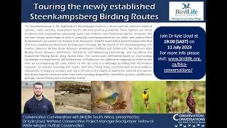 Steenkampsberg Birding Routes - Dr Kyle Lloyd (11 July 2023)