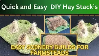 Epic Terrain Ideas DIY Hay stacks for Wargaming and RPGs!