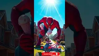 Giant spider man &. Ice cream and little girl evolution  