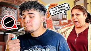 SMOKING CIGARETTES IN FRONT OF MY MOM (PRANK)