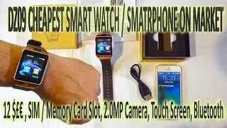DZ09 Smart Watch - Cheapest 12 $£€ Smartwatch/Smartphone on market 2016 4k