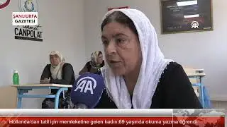 Hollanda'dan Şanlıurfa'ya geldi okuma yazma öğrendi