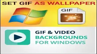 How to set gif or animated images on desktop background in Hindi | windows 7 | windows 10