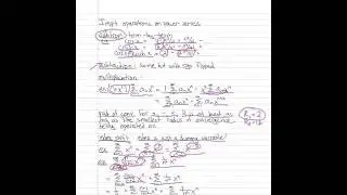 Perform algebraic operations on power series