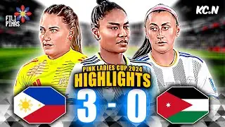 BACK TO WINNING! | Philippines vs Jordan Highlights | Pink Ladies Cup 2024