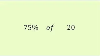 The Percentage Trick in 1 second