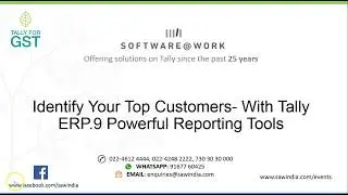 Identify your top customers with Tally.ERP 9 (Hindi)