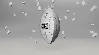 Football 3D - Blender 3D - Cell Fractured - 3D Object Explode