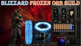 Diablo II Resurrected - Blizzard Frozen Orb Sorceress Build(Clear Monsters Good)
