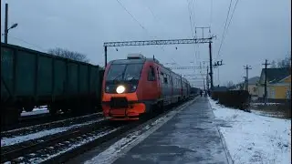 РА2-105 // прибытие и отправление со станции Белые Берега