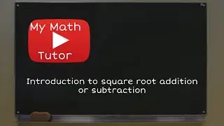 ALEKS | Introduction to square root addition or subtraction