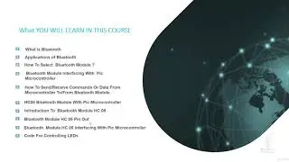 Bluetooth module Interfacing with PIC Microcontroller - learn PIC Microcontroller