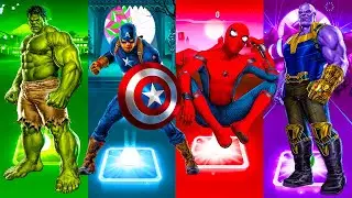 Telis Hop EDM & Phonk Rush - Hulk vs Captain America vs Spider-Man vs Thanos