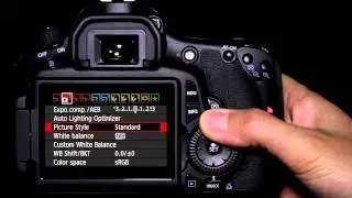 Canon EOS 60D Tutorial - Picture Style Operation 10/14