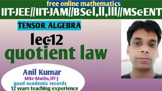 Tensor algebra//quotient law