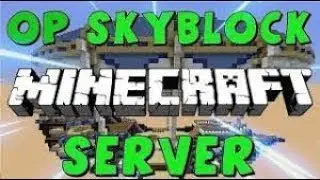MİNECRAFT PREMİUMSUZ OP SKYBLOCK SERVER TANITIMI!! DEMİR BLOK SPAWNER!!!