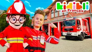 Les enfants jouent aux pompiers | Les enfants font semblant de jouer ! ⛑ Kidibli