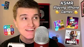 ASMR IPhone Games📱💤 playing mobile video games (relaxing whispering)