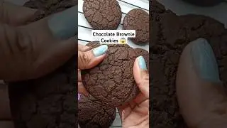 Ye Chocolate Brownie Cookies Bahot Tasty bani hai 😱 #shorts #recipe #youtubeshorts #shortvideo