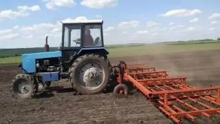 Работа борона пружинная. " Деметра" Самодельная